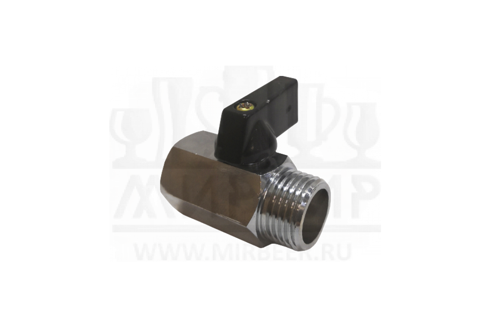 Кран шаровой 1/2" вн-наруж, силумин