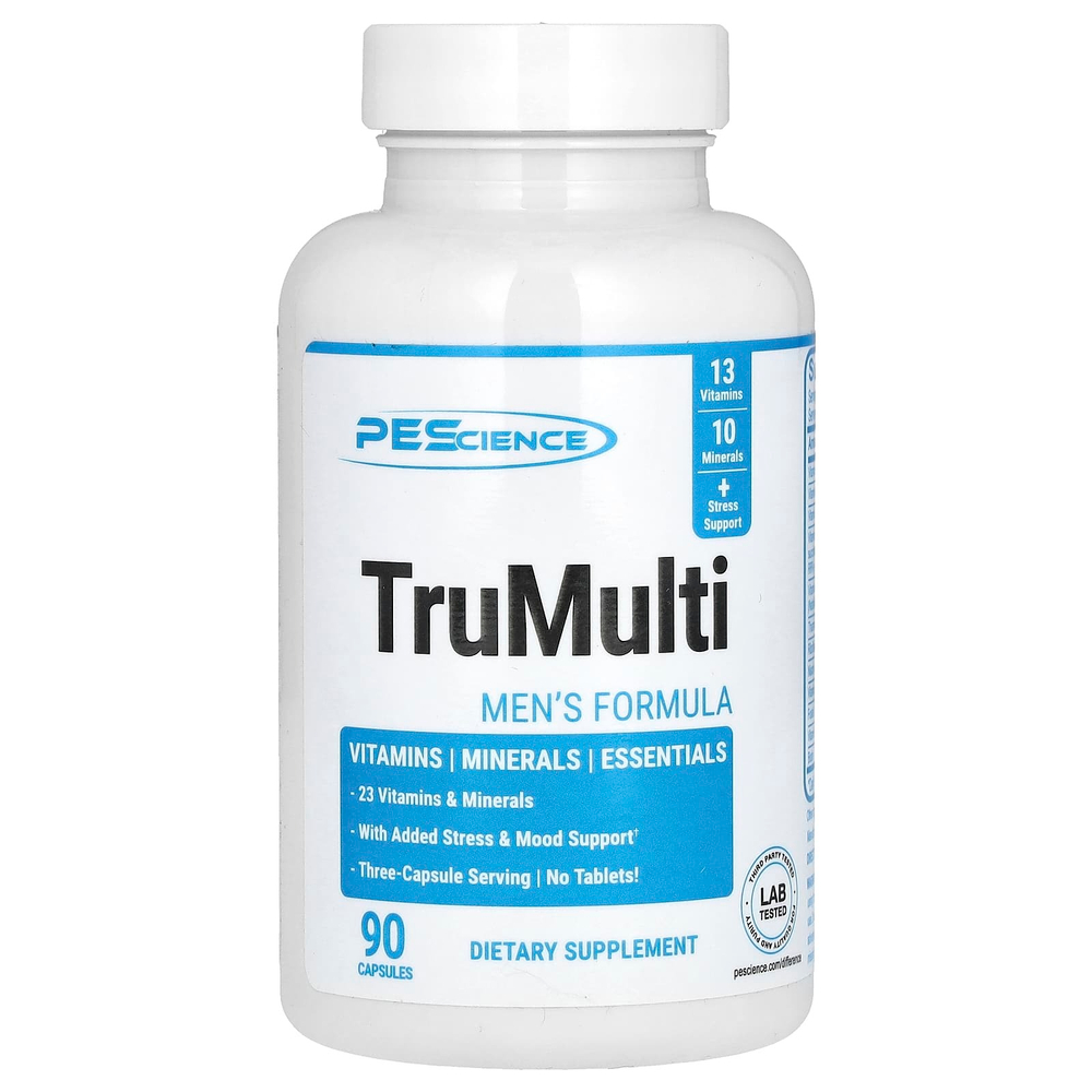 PEScience, TruMulti, формула для мужчин`` 90 капсул