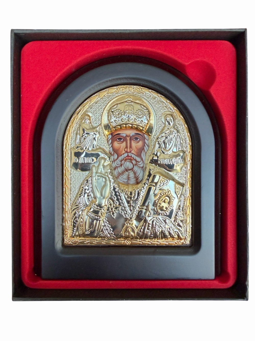 Икона Николай Чудотворец 14×12 см