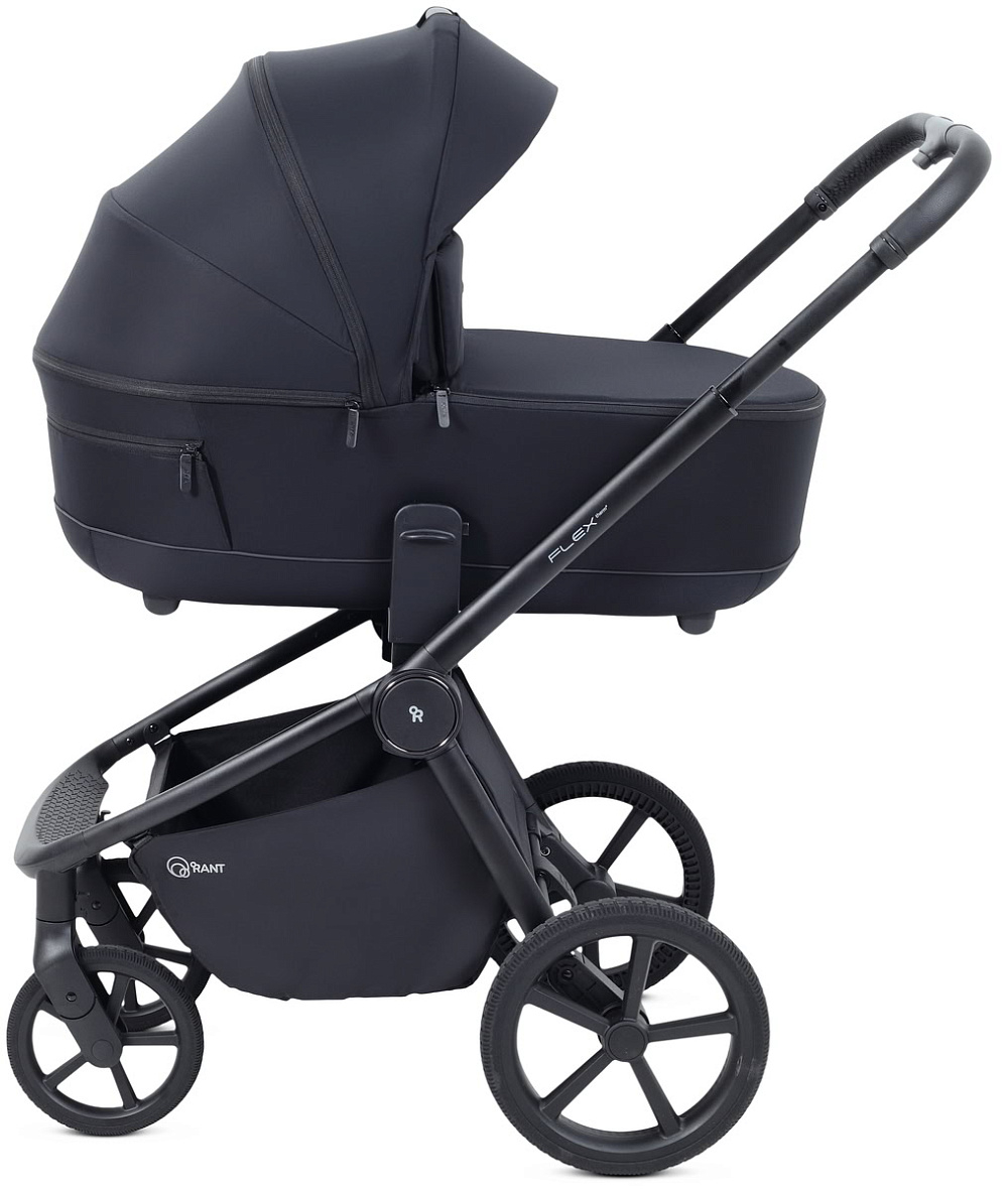 Детская коляска Rant Flex Therm Soft 3 в 1 с автокреслом Miro Black Midnight Black
