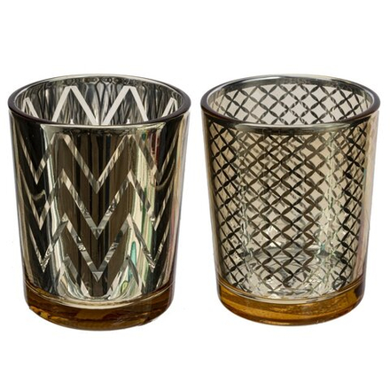 GAEM Подсвечник, L5,5 W5,5 H6,5 см, 2в.