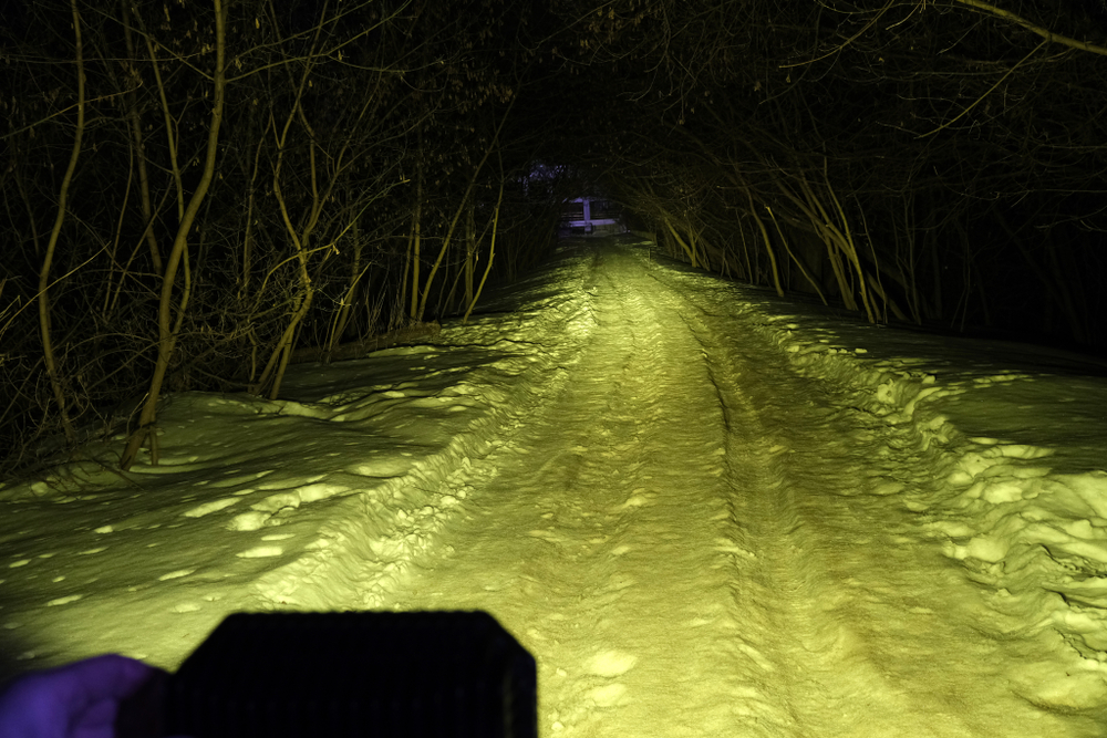 Светодиодная фара Aurora комбинированный жёлтый свет