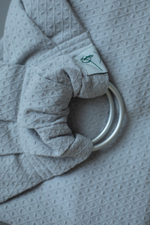 Тканый слинг на кольцах «Крепкие объятия», Пепел