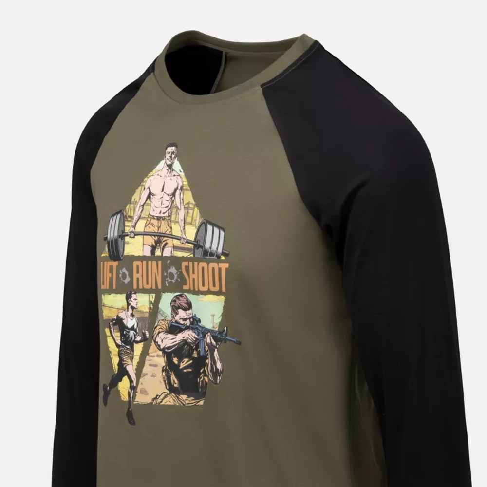 Лонгслив Helikon Lift, Run, Shoot - Olive Green