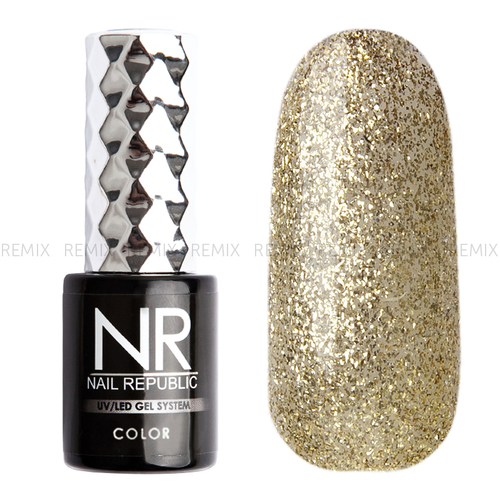 NR-420 Гель-лак, Мерцающий серебряный (10 мл)