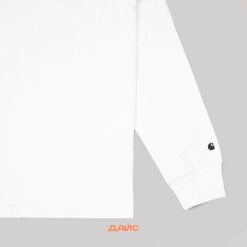 Лонгслив мужской Carhartt WIP Base артикул:I026265_white - купить в магазине Дайс