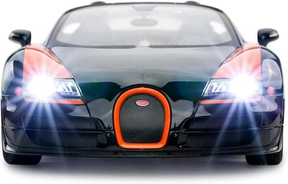 Oyuncaq avtomobil Rastar Bugatti Grand Sport Vitesse Die-Cast Model, Black and Blue