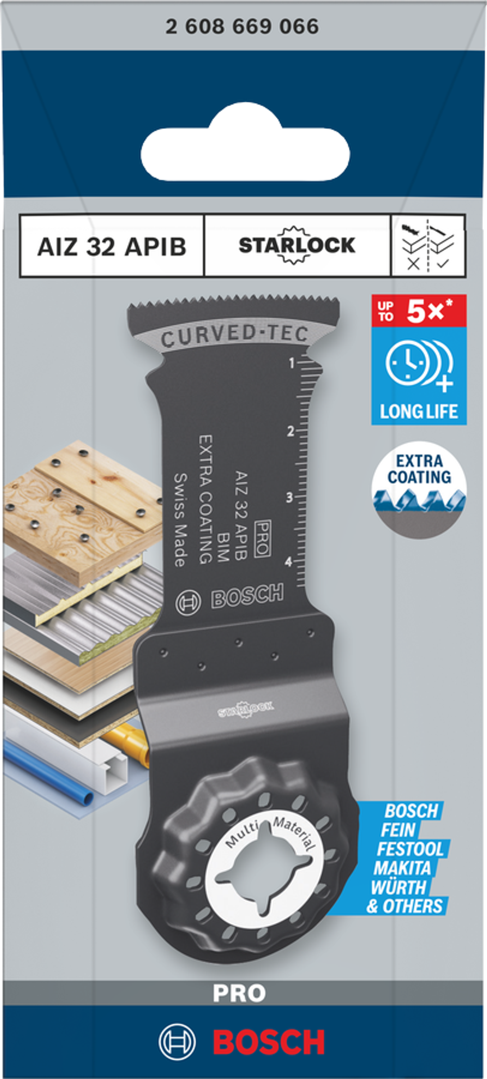 Погружное полотно для многофункционального инструмента PRO AIZ 32 APIB BOSCH 2608669067