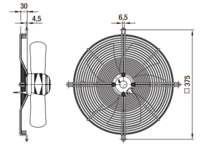 Вентилятор осевой S4E315-BP18-31