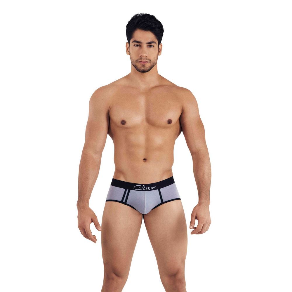 Мужские брифы серые Clever LOWA PIPING BRIEF 031612