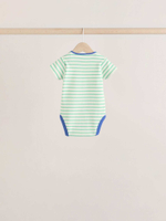 Боди с коротким рукавом для малышей Next E19-787, 5 шт., Синий, Красный, Мятный, Желтый