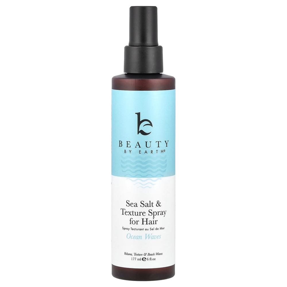 Beauty By Earth, Спрей для волос с морской солью и текстурой, Ocean Waves, 177 мл (6 жидк. унц.)