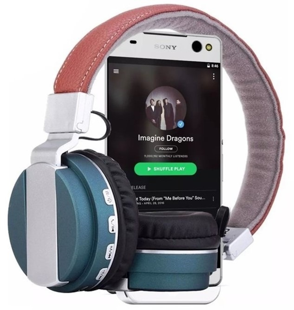 Bluetooth  наушники YW-998BT Red, гарнитура, красные