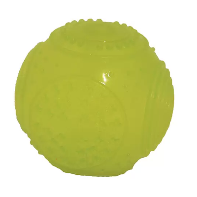 Игрушка для собак светящийся мяч 7см rich breed ис-43 зеленый