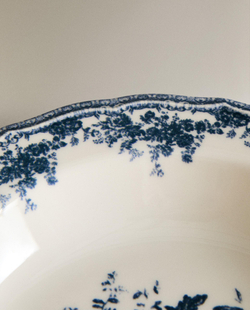 Zara Home тарелка глубокая из фаянса, цвет синий, 23 см · 2460/201