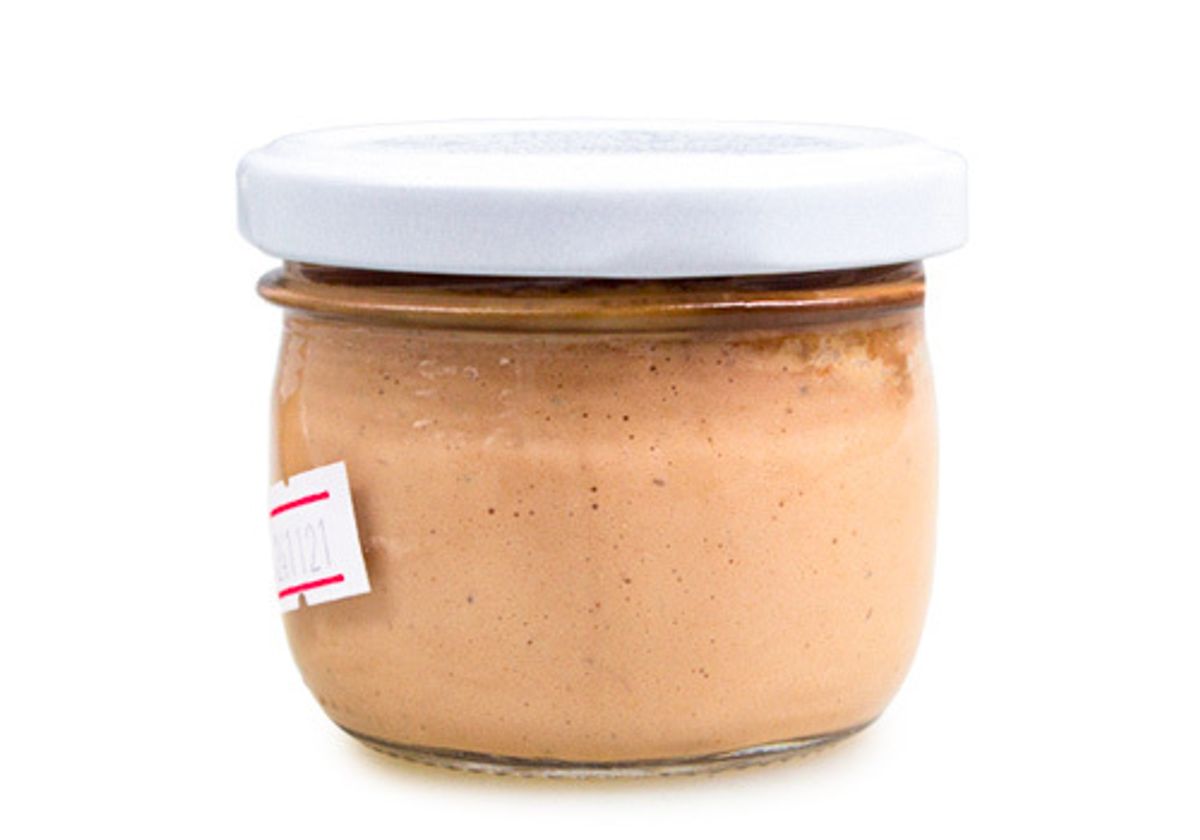 Паштет из утиной печени с кардамоном и корицей с конфитюром из красного лука, 100г