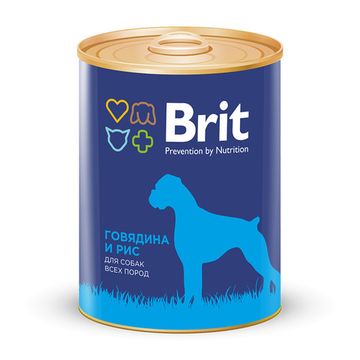Brit Premium BEEF&RICE Говядина и рис, консервы для собак, 850 гр