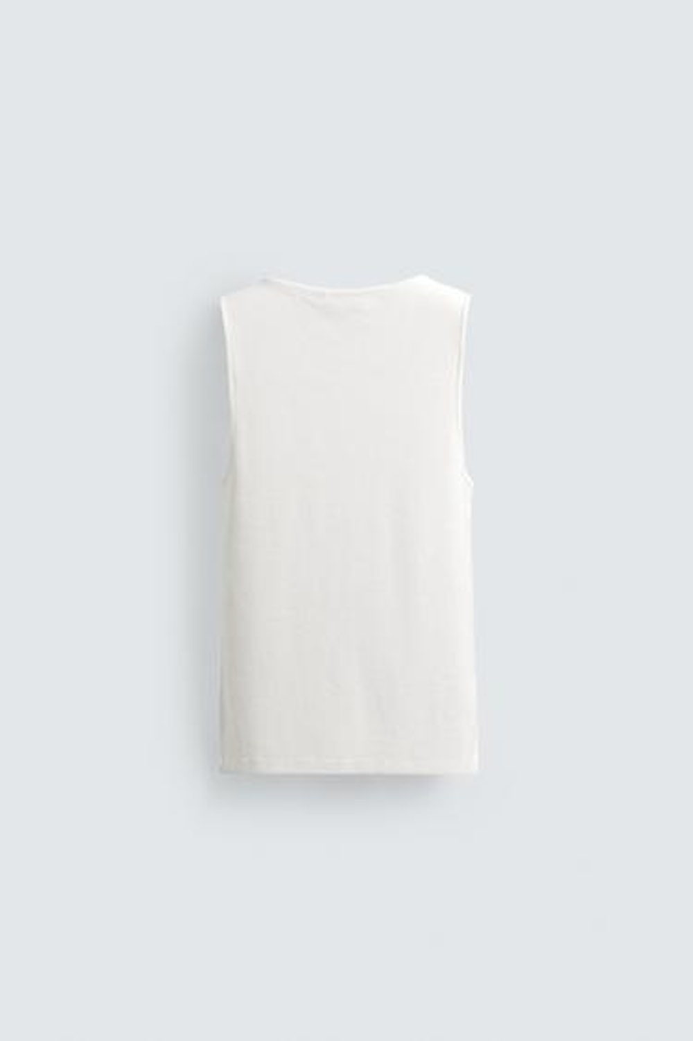 ZARA МАЙКА В РУБЧИК, БЕЛЫЙ