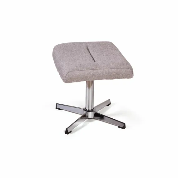 Кресло-качалка с оттоманкой Andrea, серое