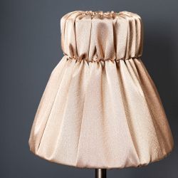 Настольная лампа Орхидея Лайм Бронза с абажуром Адель Бронза