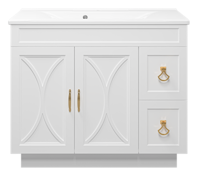 Тумба под раковину Misty Амбра 100 (белая)