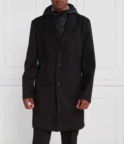 Пальто H Hyde Hood C 233F BOSS BLACK - черный(50496157)