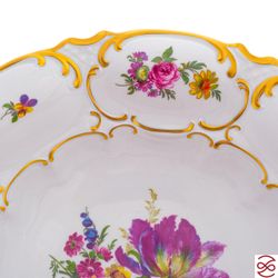 Конфетница Queen's Crown Мейсенский букет 27см