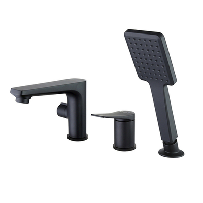 смеситель LEMARK Bronx встраиваемый, на 3 отверстия, с акс., черный LM3745BL