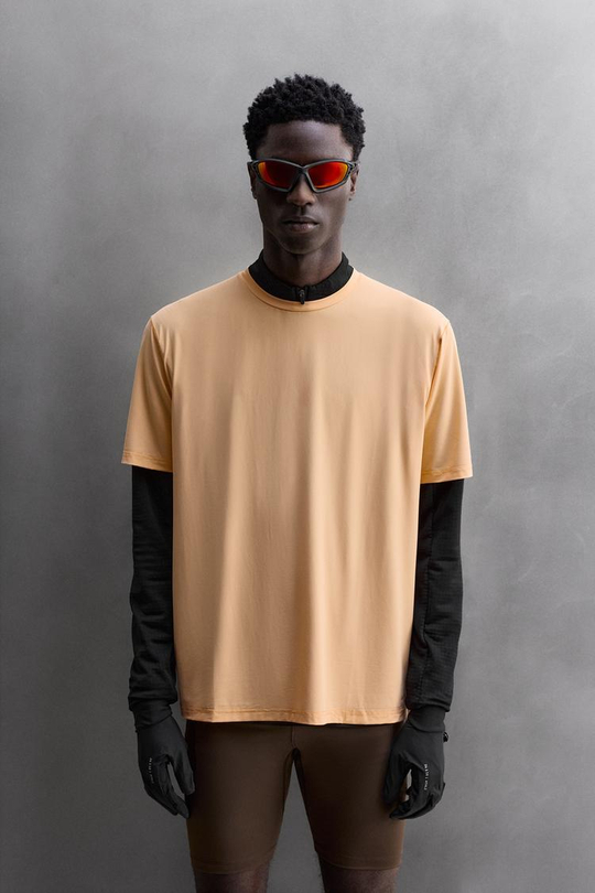 ZARA ФУТБОЛКА С КОРОТКИМ РУКАВОМ ДЛЯ БЕГА, ОРАНЖЕВЫЙ