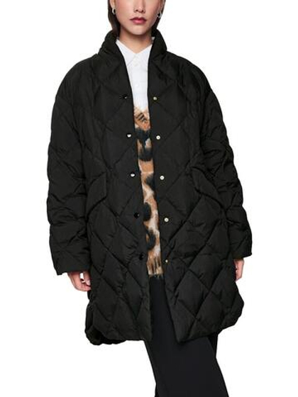 Marc Cain Пальто стеганое двустороннее с воротником - стойкой