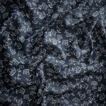 Комплект штор IKEA TRYSTAVMAL (ТРИСТЯВМАЛЬ), Темно-синий с рисунком, 145x250 см, 2 шт