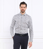 Льняная рубашка Roger_F BOSS BLACK - темно-синий(50490368)