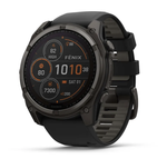Смарт-часы Garmin Fenix 8 - 51 мм,SOLAR, Sapphire, темно-серый корпус, черный силиконовый ремешок