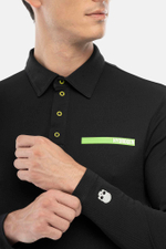 Мужское поло Hydrogen RUBBER LOGO TECH POLO LS (GI0008-007)
