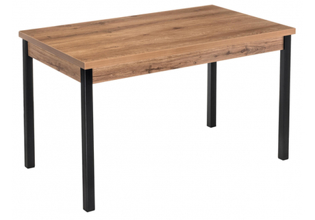 Стол деревянный Woodville Оригон дуб горный, черный матовый