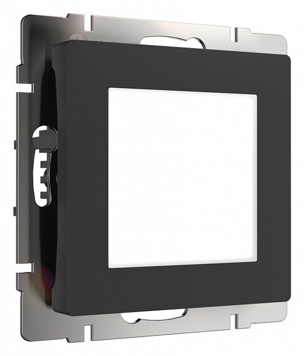 Заглушка для поста с подсветкой, без рамки Werkel черный W1154308