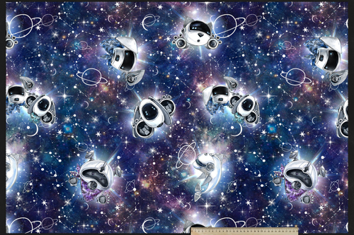 Kosmopuziki детская мебельная ткань велюр с принтом, ширина 1,4 м.