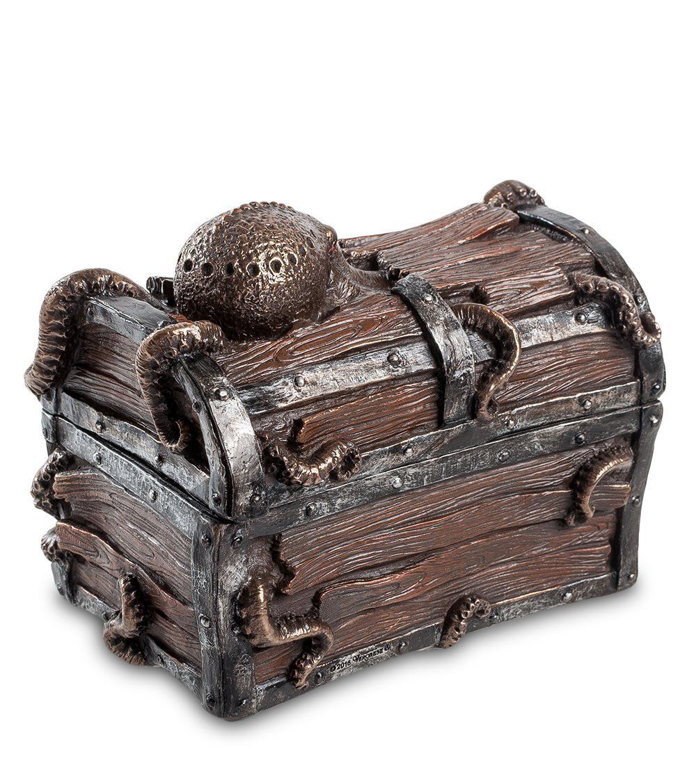 Veronese WS-283 Шкатулка в стиле Стимпанк «Осьминог и сундук»