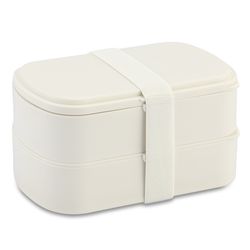 Ланч-бокс с приборами Food Time, 1 л, молочный