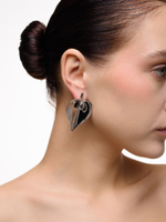 Серьги "Lily petal" Silver