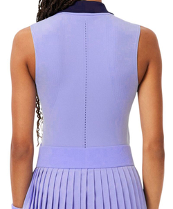 Женское поло Lacoste Sleeveless Stretch Knit Tennis - purple/navy blue