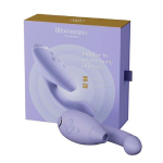 Сиреневый вибратор 20,3см с вакуумным стимулятором Womanizer Duo 2 Lilac WZ142SG4