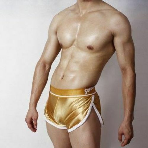 Мужские трусы шорты золотистые Superbody Golden Shorts
