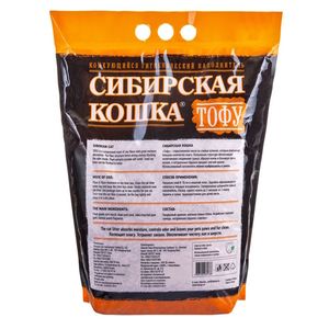 Наполнитель для кошачьего туалета, Сибирская Кошка, Тофу Персик