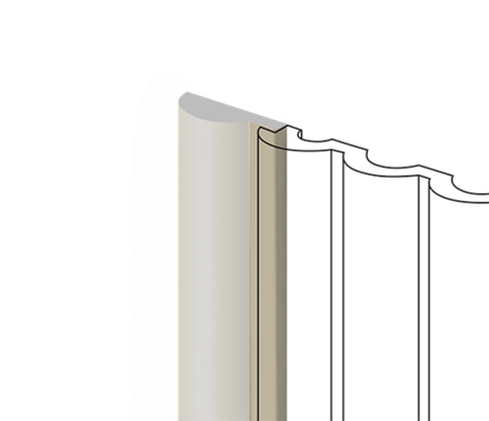 Финишный молдинг декорированный HiWood, 270x3,6 см