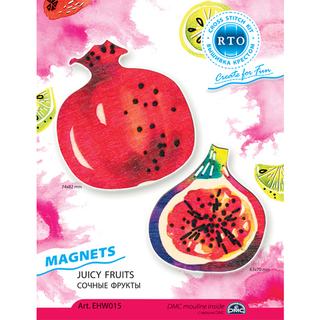 "Магнит.Сочные фрукты"-EHW015 вышивка