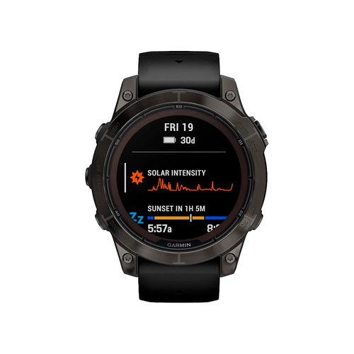 Умные часы Garmin Fenix 7 Pro, 47mm, Sapphire Solar Carbon Grey DLC Titanium with Black Band (010-02777-11)