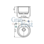 Кухонная мойка GranFest РОНДО GF R 510 Схема