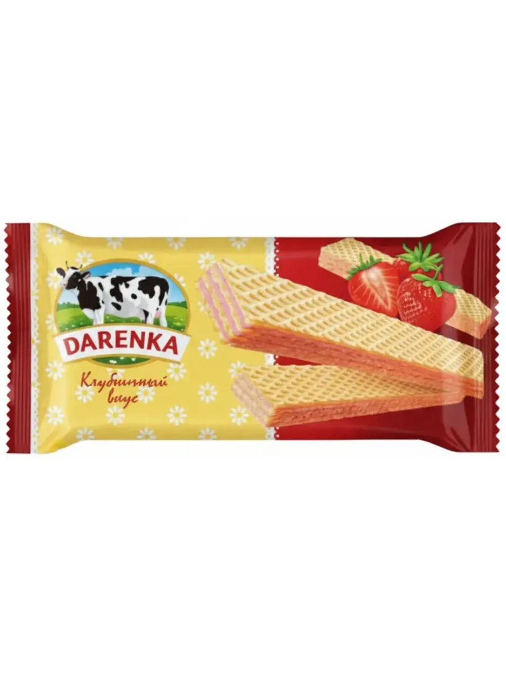Вафли "Клубника со Сливками" вкус Даренка 116 г * 2 шт