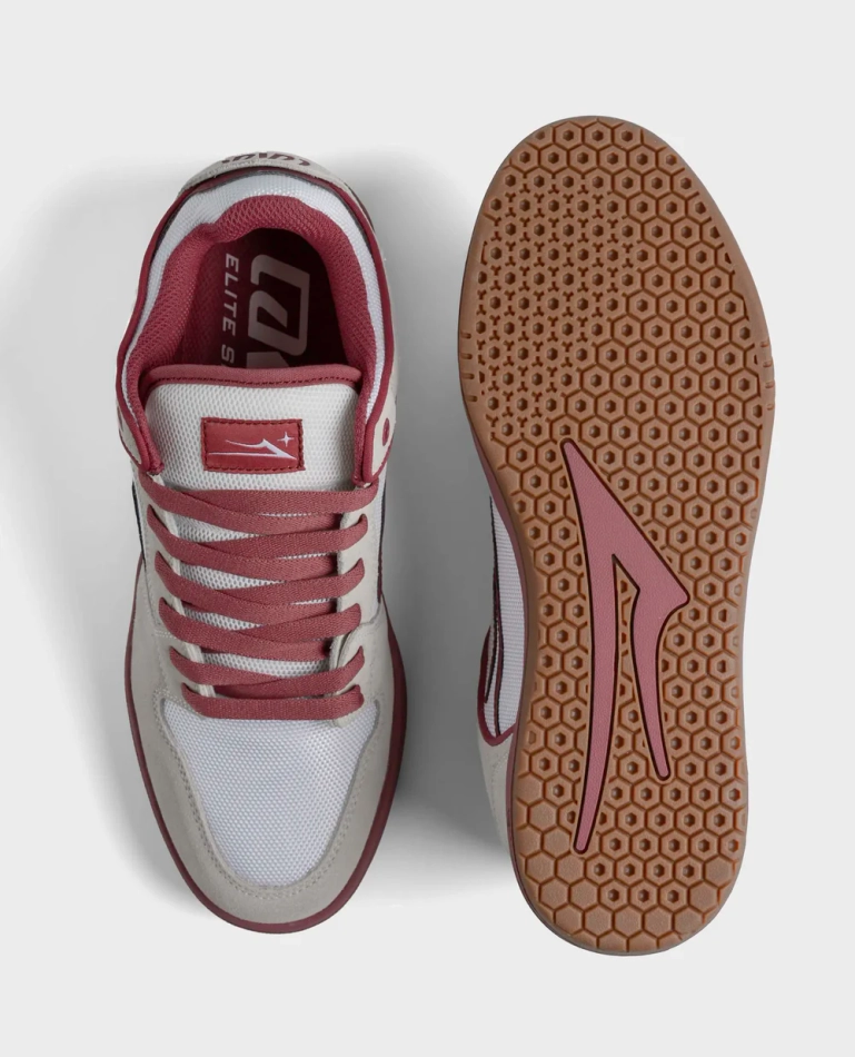 Кеды Lakai Telford Elite: White Suede Cordura Red (Q1-26)